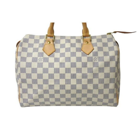 Louis Vuitton White Handbag White Azur Speedy Damier - Picture 2 of 8